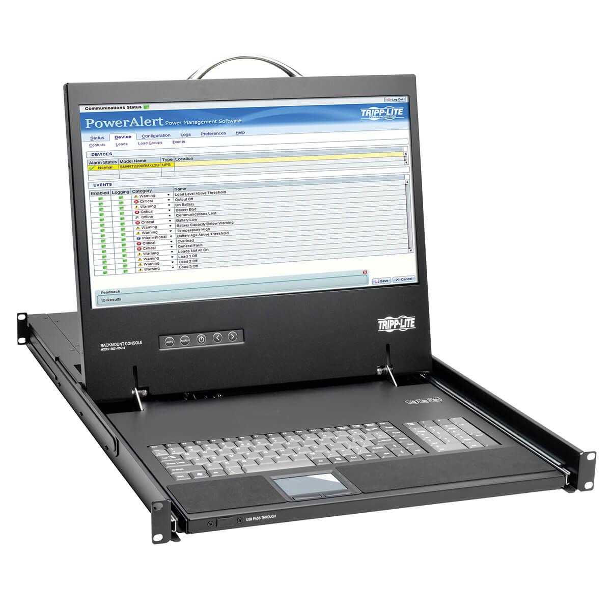 Tripp Lite 1U Rackmount Console With 19-In. Lcd, Dvi Or Vga