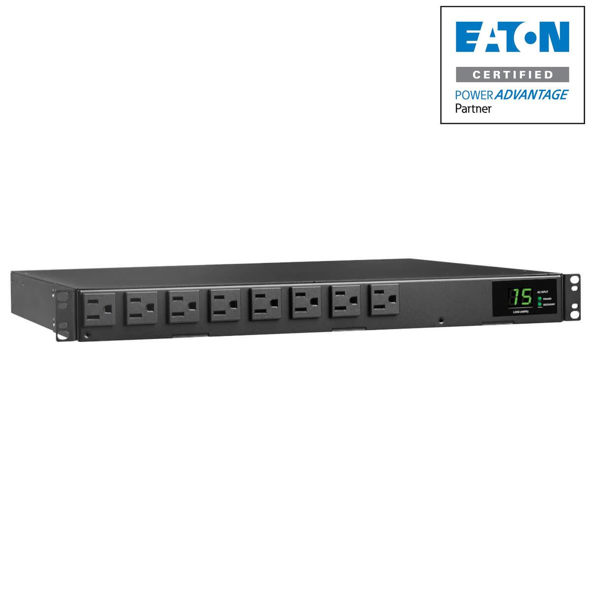 Tripp Lite 1.44Kw 120V Single-Phase Ats/Metered Pdu - 8 Nema 5-15R Outlets, Dual 5-15P Inputs, 12 Ft. Cords, 1U, Taa