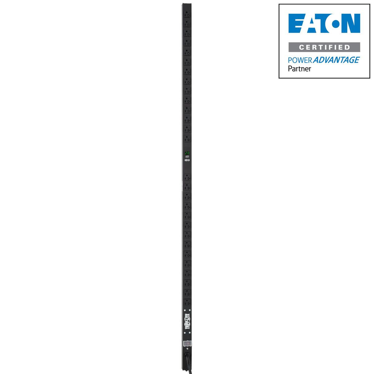 Tripp Lite 1.9 Kw Single-Phase Metered Pdu, 120V Outlets (28 5-15/20R), L5-20P/5-20P Adapter, 15Ft Cord, 0U Vertical