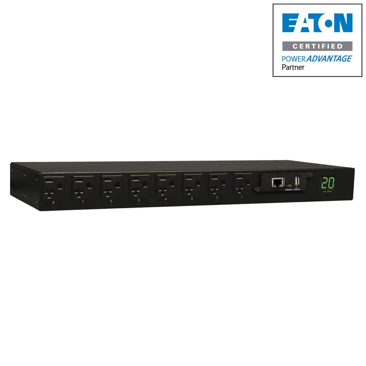Tripp Lite 1.9Kw Single-Phase Switched Pdu, 120V Outlets (16 5-15/20R), L5-20P/5-20P Input, 12Ft Cord, 1U Rack-Mount