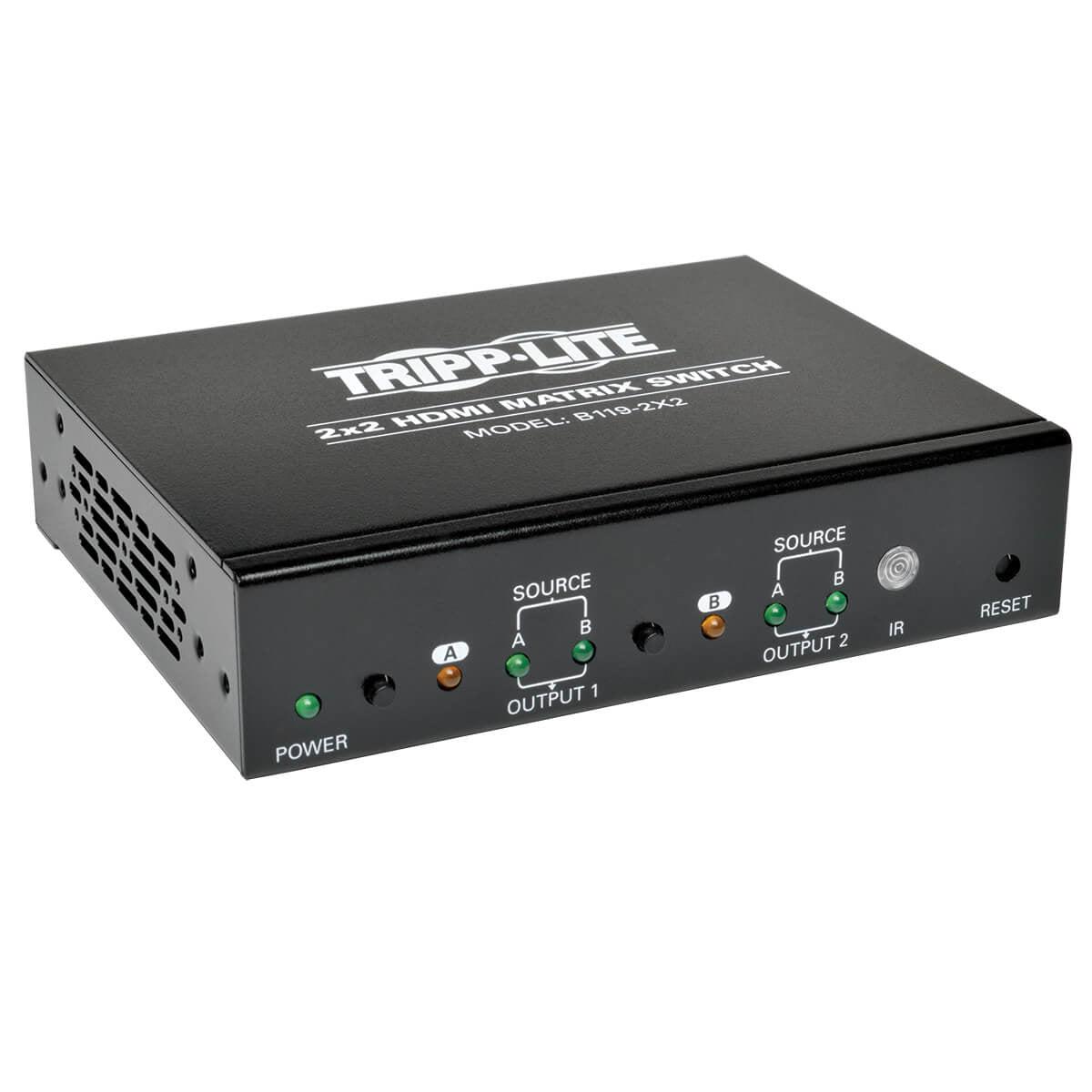 Tripp Lite 2 X 2 Hdmi Matrix Switch For Video And Audio, 1920 X 1200 At 60Hz / 1080P (Hdmi 2Xf/2Xf)