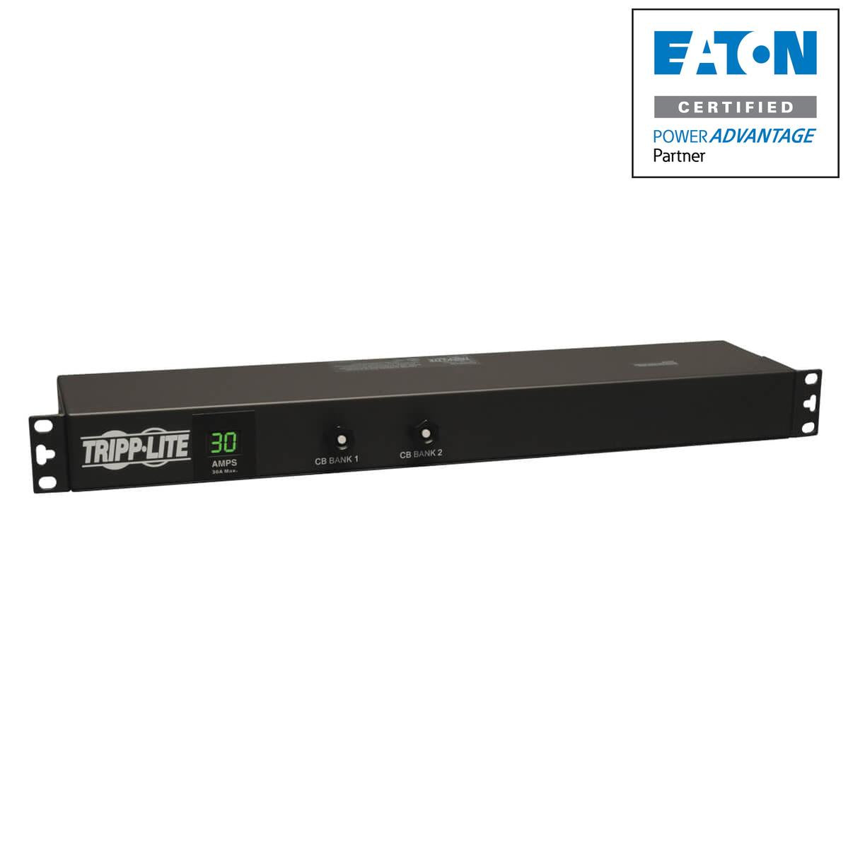 Tripp Lite 2.9Kw Single-Phase Metered Pdu, 120V Outlets (12 5-15/20R), L5-30P, 15Ft Cord, 1U Rack-Mount
