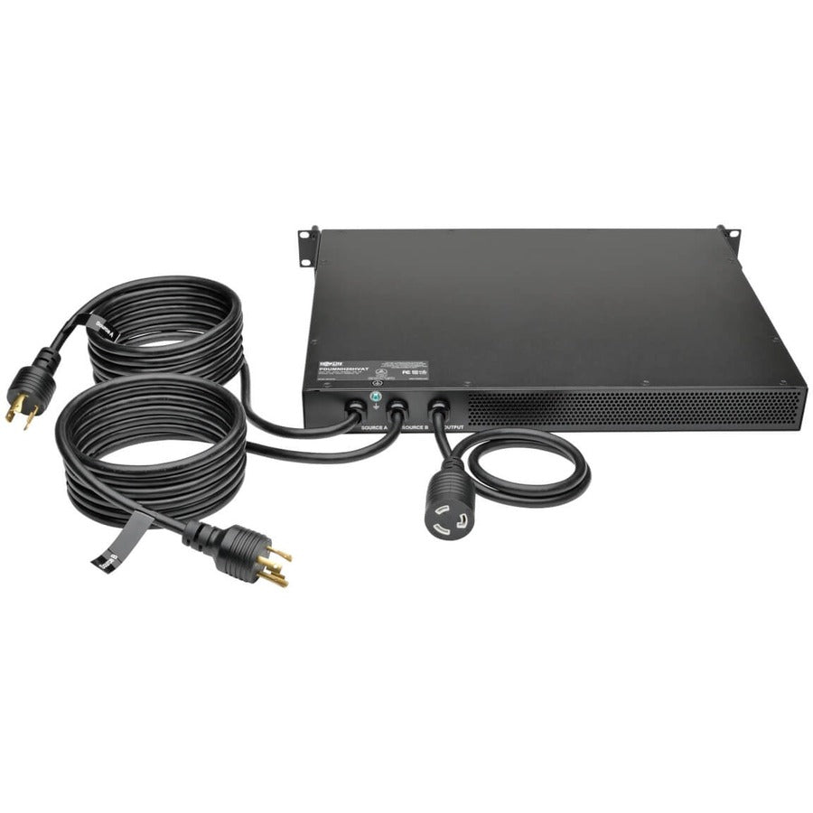 Tripp Lite 3.3/3.8Kw Single-Phase 208/240V Ats/Monitored Pdu, L6-20R Outlet, 2 L6-20P Inputs, 1U Rack-Mount