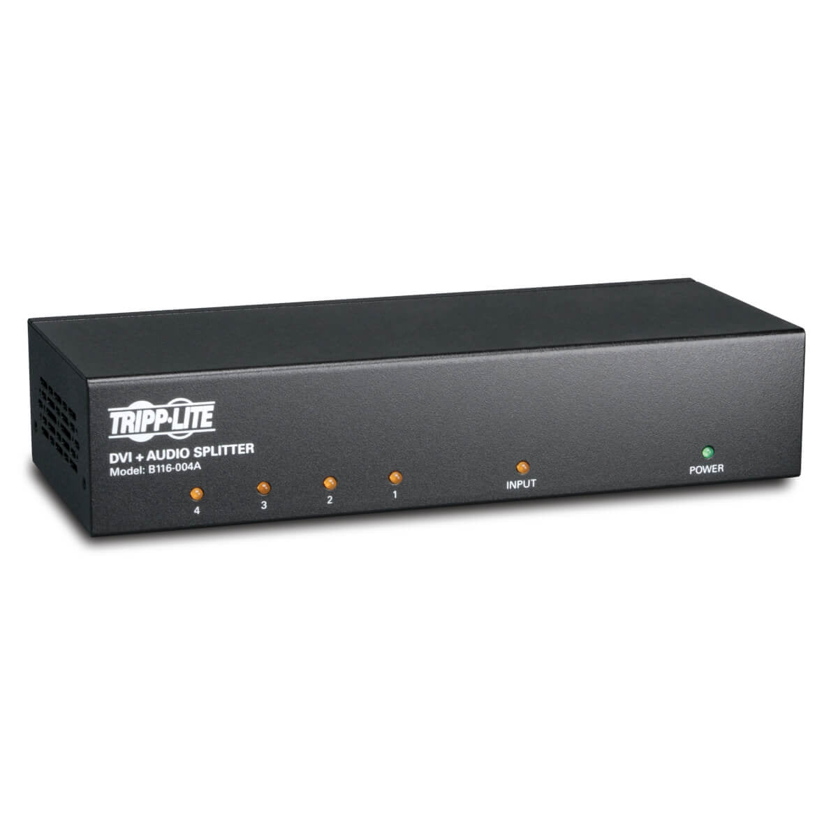 Tripp Lite 4-Port Dvi Splitter With Audio And Signal Booster, Single-Link 1920 X 1200 At 60Hz / 1080P (Dvi F/4Xf)