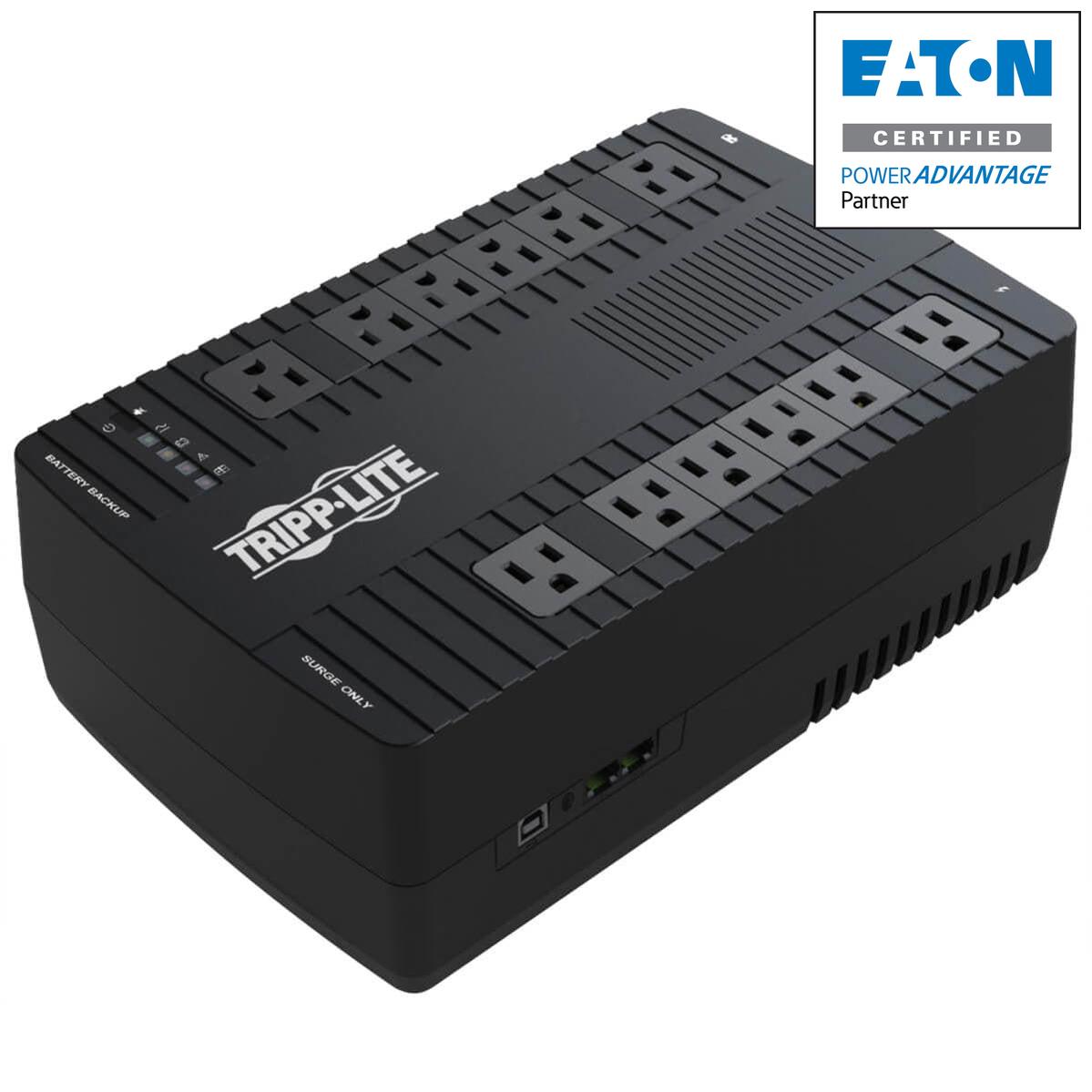 Tripp Lite 550Va 340W 120V Line-Interactive Ups - 12 Nema 5-15R Outlets, Double-Boost Avr, Usb, Desktop/Wall-Mount