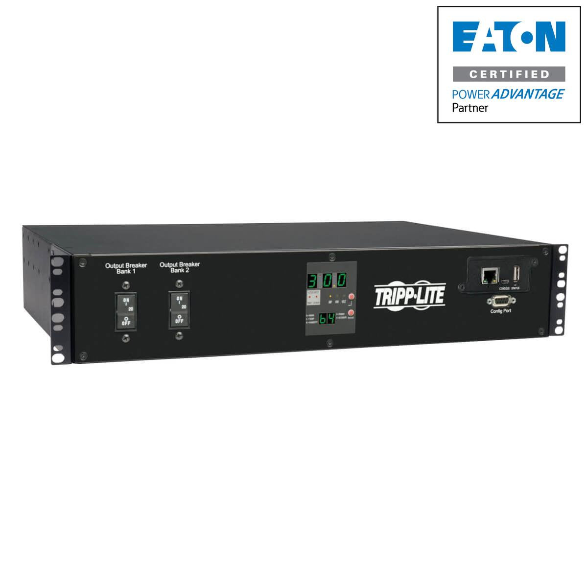 Tripp Lite 5Kw Single-Phase Ats/Switched Pdu, 208V (16 C13, 2 C19 & 1 L6-30R) 2 L6-30P Input Cords, 2U Rack-Mount