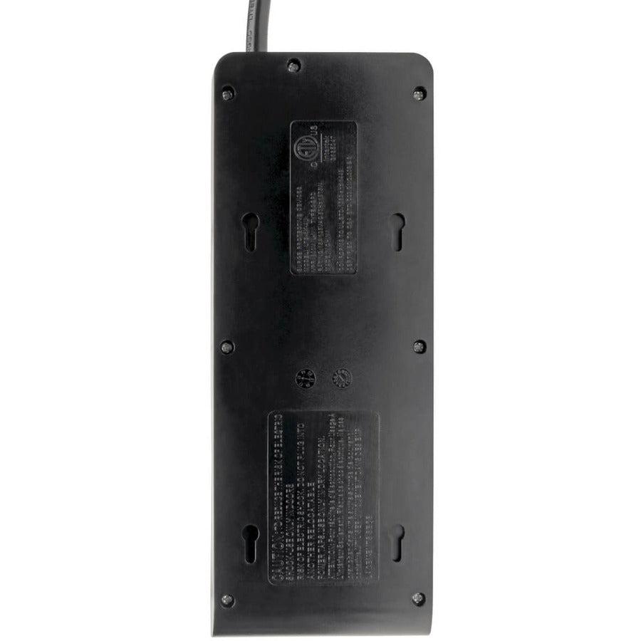 Tripp Lite 8-Outlet Surge Protector With 4 Usb Ports (4.2A Shared) - 6 Ft. Cord, 1800 Joules, Black