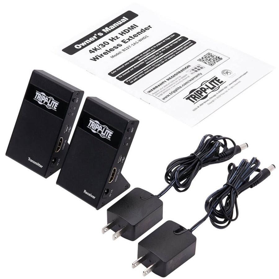 Tripp Lite B127-1A1-Whd1 Av Extender Av Transmitter & Receiver Black