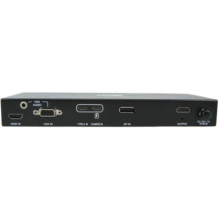 Tripp Lite B320-4X1-Mh 4-Port Presentation Switch, 4K 60 Hz (4:4:4) Hdmi, Dp, Usb-C And Vga To Hdmi, Taa