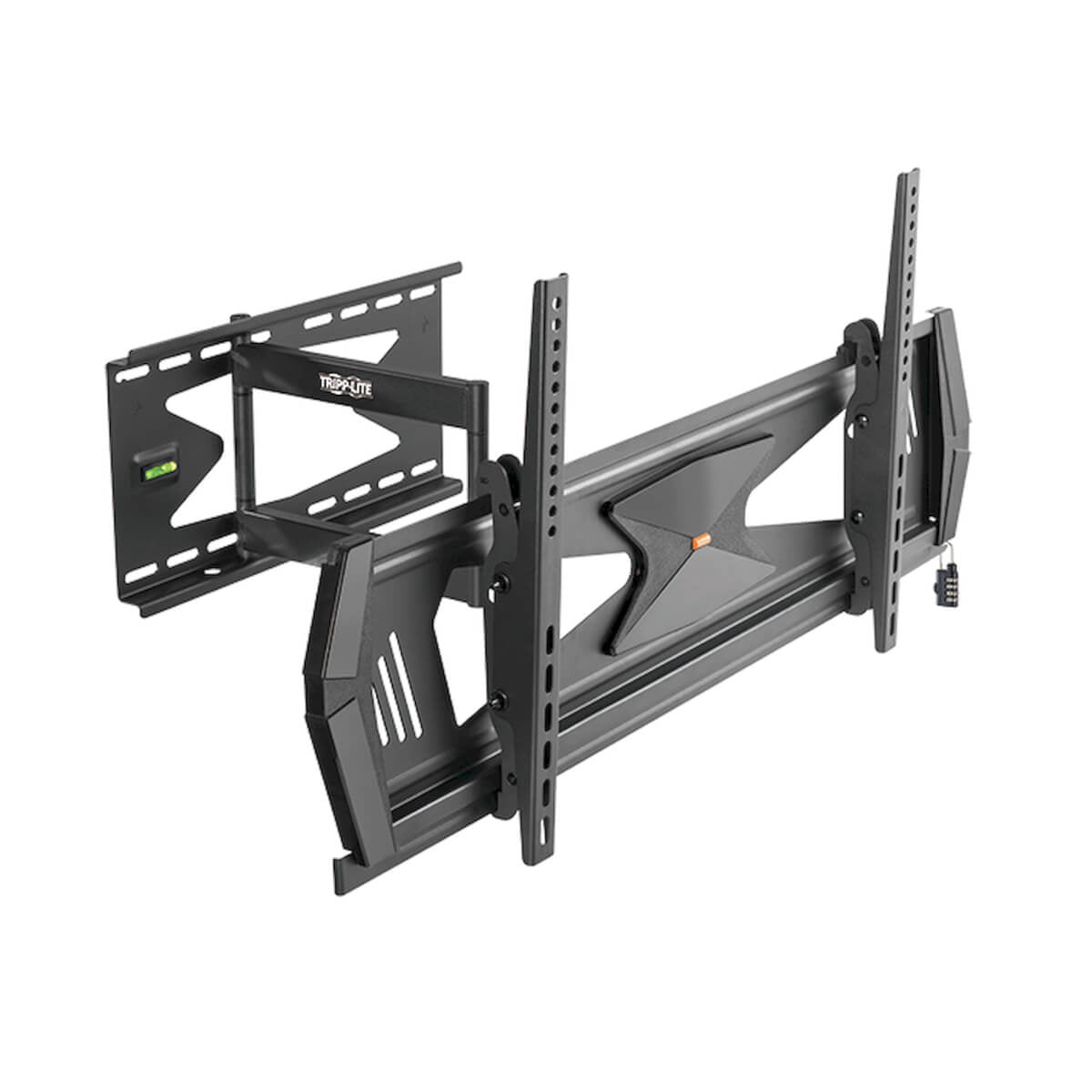 Tripp Lite Dwmsc3780Mul Heavy-Duty Full-Motion Security Tv Wall Mount For 37" To 80", Flat Or Curved, Ul Certified