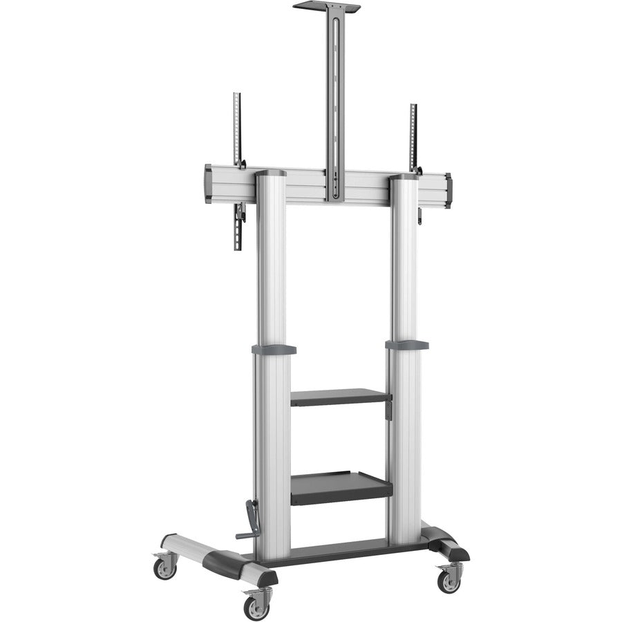 Tripp Lite Dmcs60100Xxck Safe-It Heavy-Duty Rolling Tv Cart With Height-Adjusting Crank Handle For 60 To 100-Inch Displays