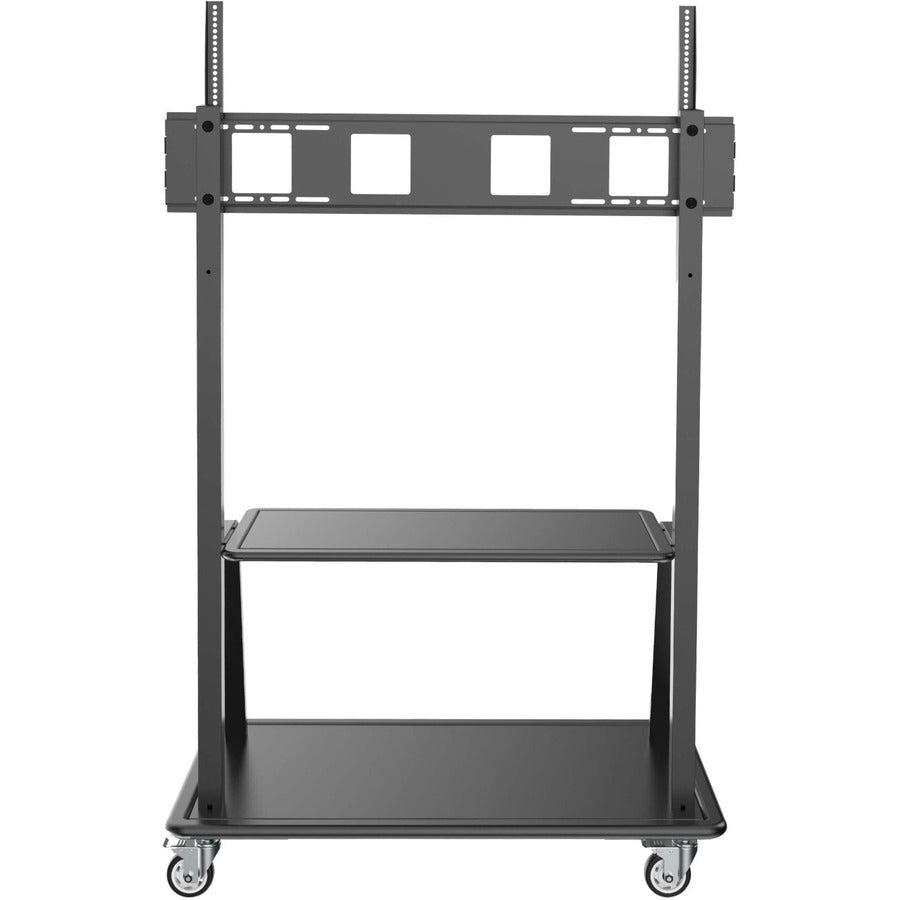 Tripp Lite Dmcs60105Xxdd Heavy-Duty Rolling Tv Cart For 60” To 105” Flat-Screen Displays, Locking Casters, Black
