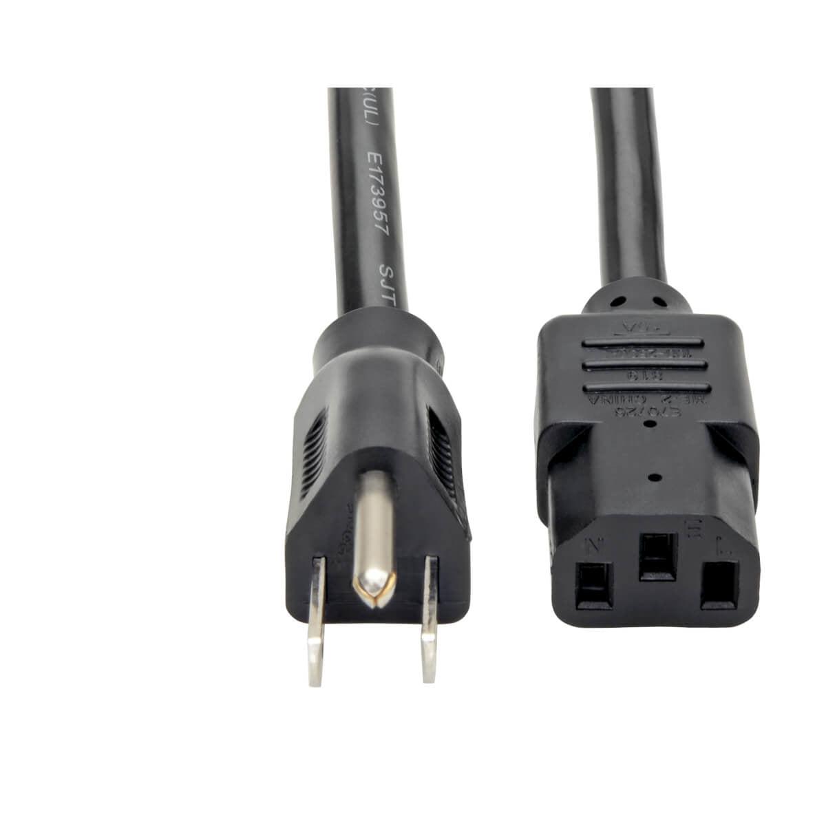 Tripp Lite Heavy-Duty Computer Power Cord Lead Cable, 15A, 14Awg (Nema 5-15P To Iec-320-C13), 3.05 M (10-Ft.)
