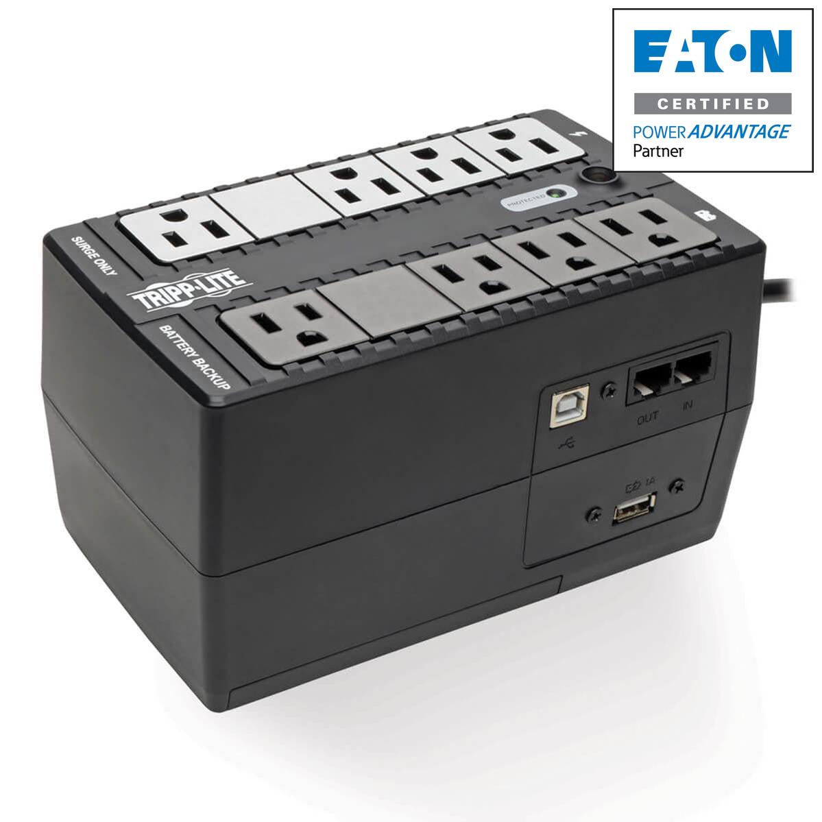 Tripp Lite Internet Office 120V 650Va 330W Standby Ups, Compact Desktop, Usb Monitoring And Charging