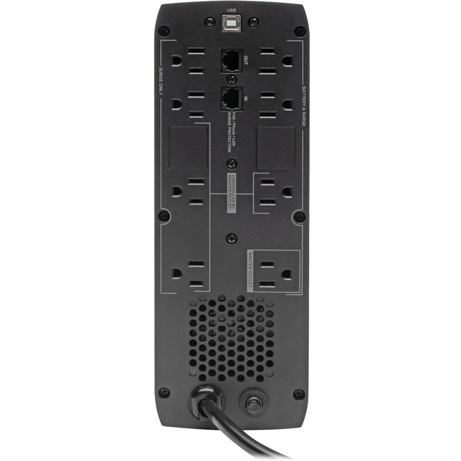 Tripp Lite Line Interactive Ups With Usb And 10 Outlets - 120V, 1440Va, 900W, 50/60 Hz, Avr, Eco Series, Energy Star