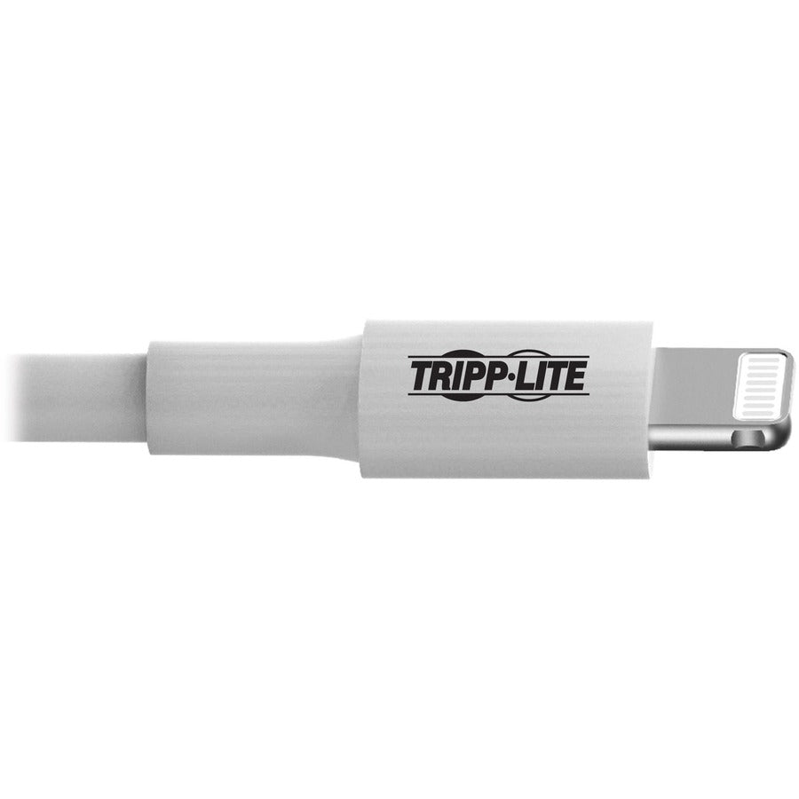 Tripp Lite M100-010-Wh Usb-A To Lightning Sync/Charge Cable, Mfi Certified - White, M/M, Usb 2.0, 10 Ft. (3.05 M)