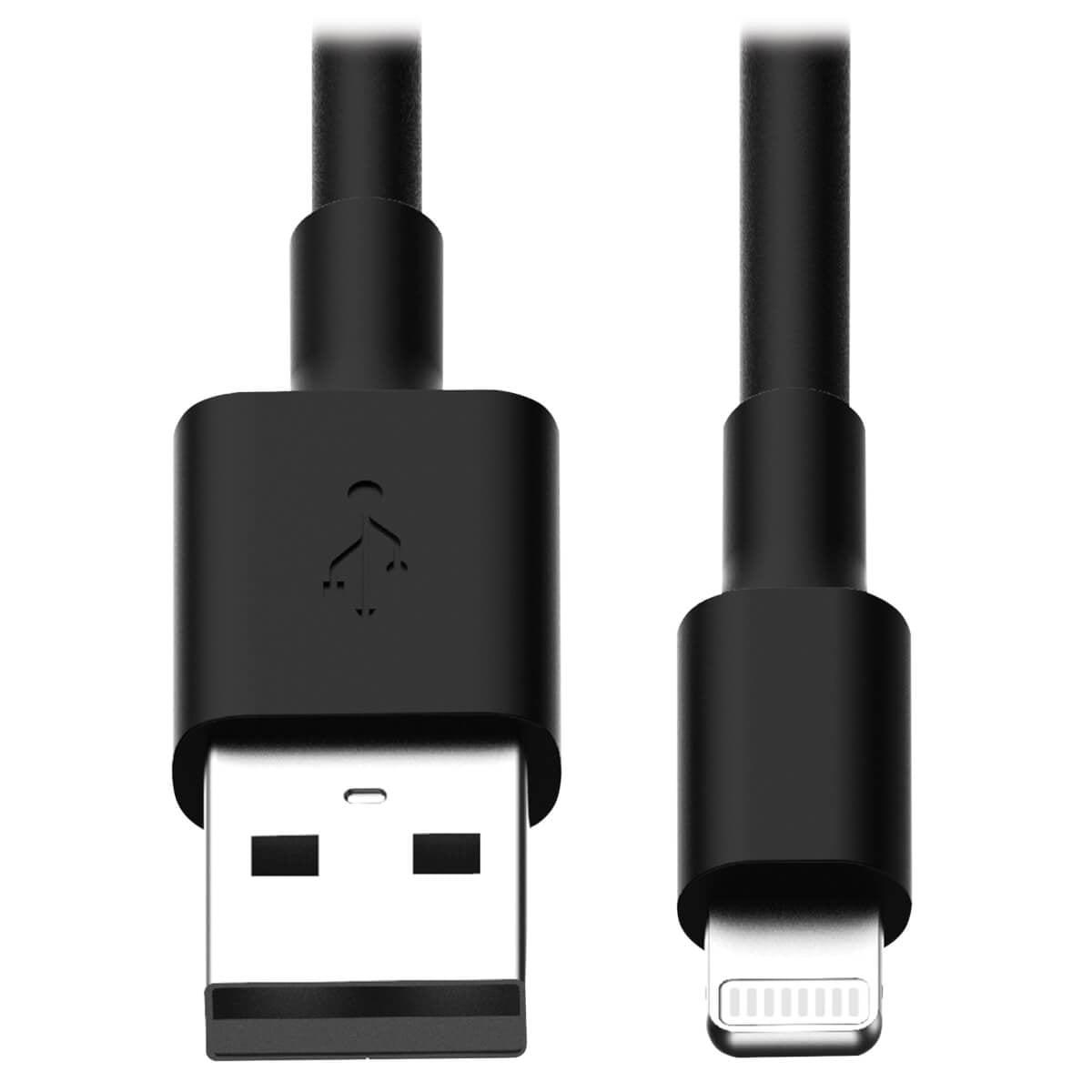 Tripp Lite M100-10N-Bk-10 Usb-A To Lightning Sync/Charge Cable, Mfi Certified - Black, M/M, Usb 2.0, 10 Pack - 10 In. (0.3M)