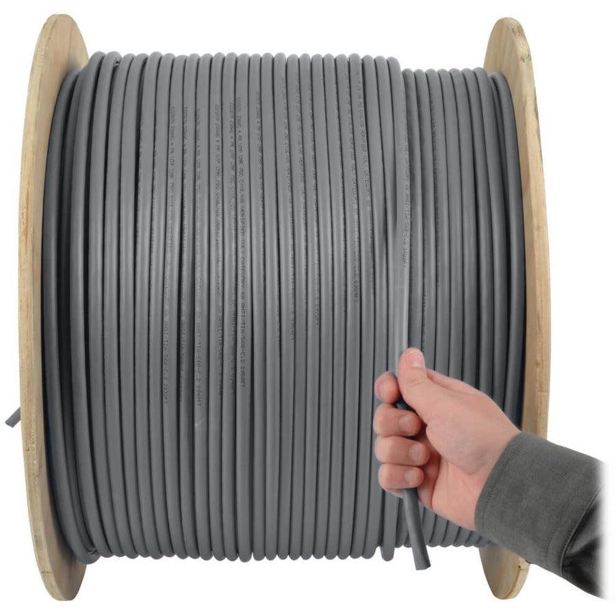 Tripp Lite N020-01K-Gy Cat5E 350 Mhz Stranded-Core (Utp) Pvc Bulk Ethernet Cable - Gray, 1000 Ft. (304.8 M), Taa