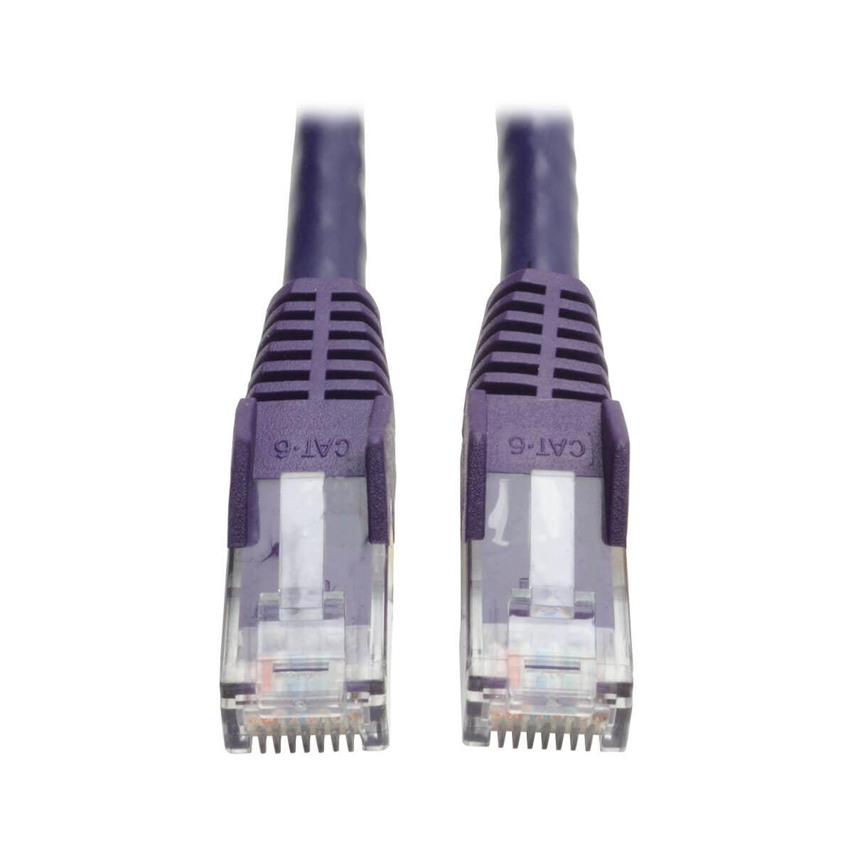 Tripp Lite N201-005-Pu Cat6 Gigabit Snagless Molded (Utp) Ethernet Cable (Rj45 M/M), Purple, 5 Ft. (1.52 M)