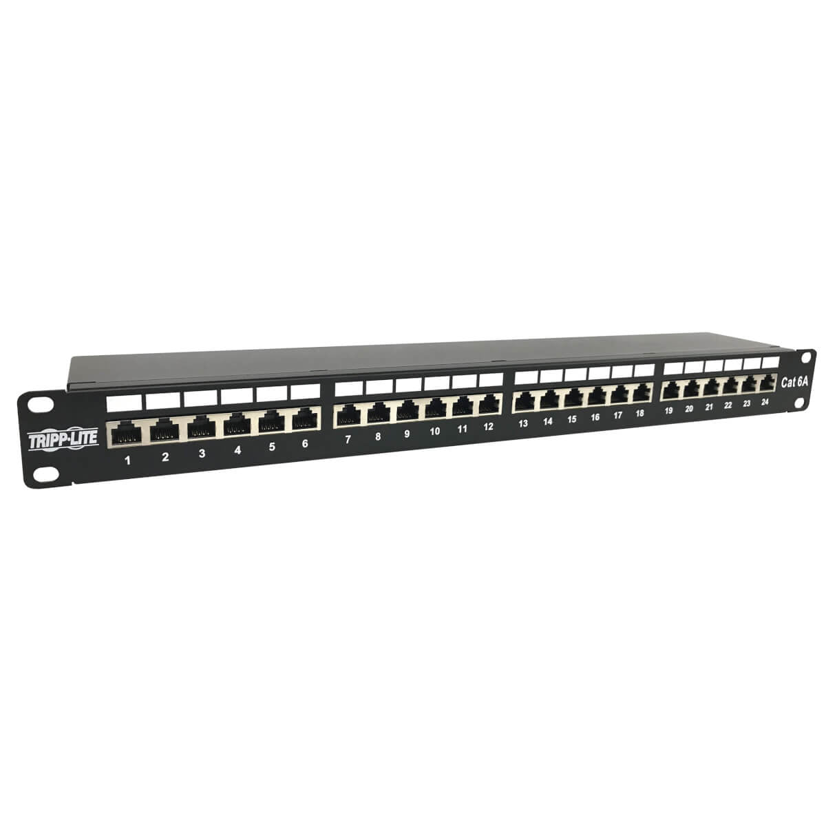 Tripp Lite N252-024-6A-Sh 24-Port Cat6A Shielded Patch Panel - 10 Gbps, Stp, 110 Punch Down, Rj45, 1U, Taa