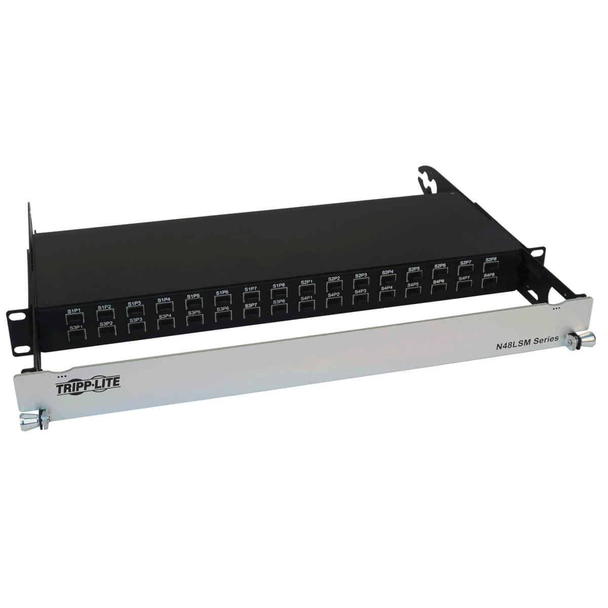 Tripp Lite N48Lsm-32X32 Spine-Leaf Mpo Panel With Key-Up To Key-Up Mtp/Mpo Adapter - 12F Mtp/Mpo-Pc M/M, 8F Om4 Multimode, 32 X 32 Ports, 1U