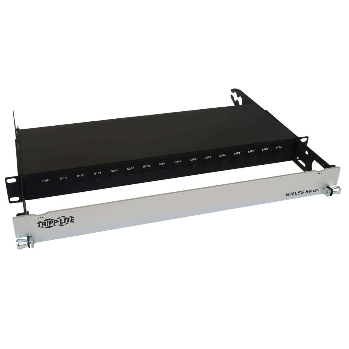 Tripp Lite N48Lss-16X16 Spine-Leaf Mpo Panel With Key-Up To Key-Down Mtp/Mpo Adapter - 12F Mtp/Mpo-Apc M/M, 8F Os2 Singlemode, 16 X 16 Ports, 1U