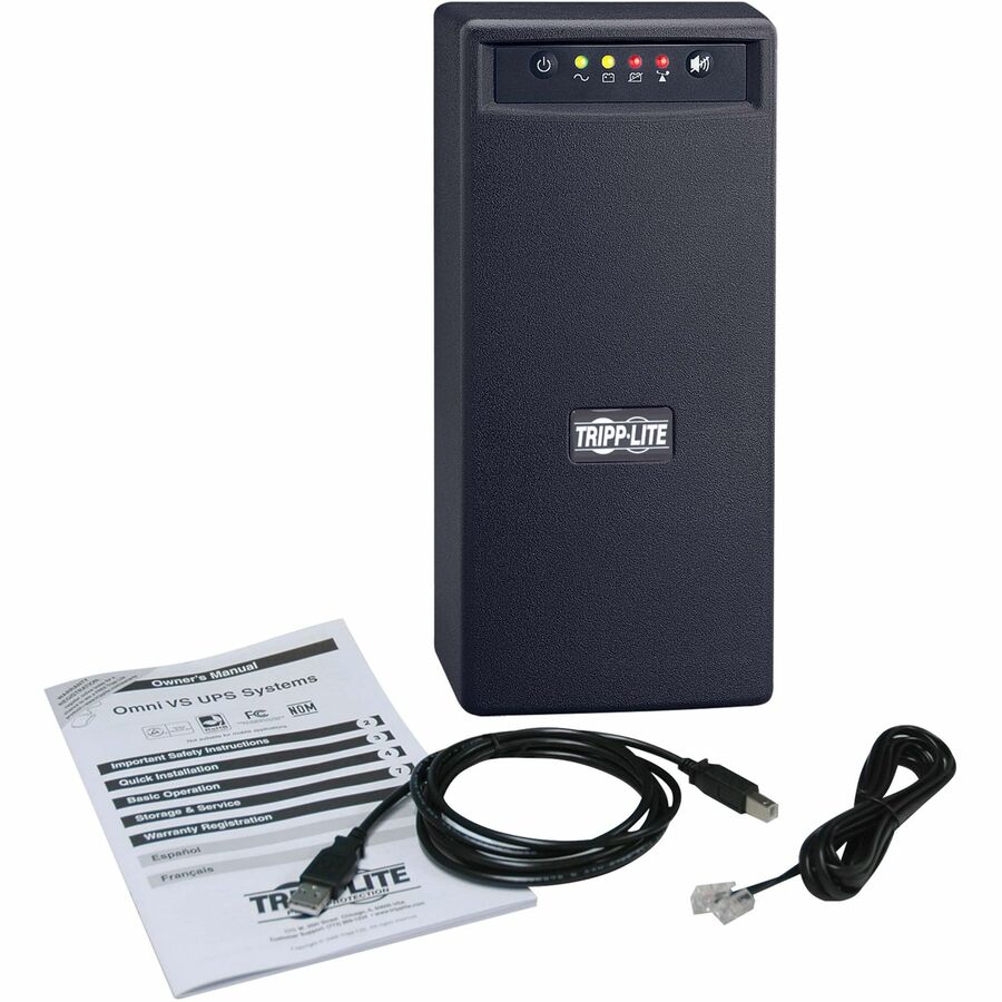 Tripp Lite Omnivs 120V 1000Va 500W Line-Interactive Ups, Tower, Usb Port