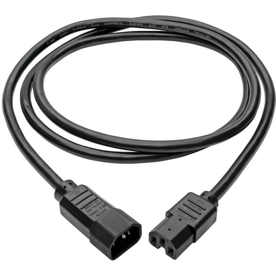 Tripp Lite P018-010 Power Cord C14 To C15 - Heavy-Duty, 15A, 250V, 14 Awg, 10 Ft. (3.05 M), Black