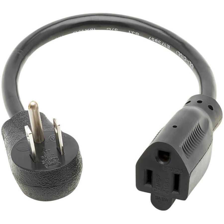 Tripp Lite P024-001-13A15D Power Cable Black 0.3 M Nema 5-15P Nema 5-15R