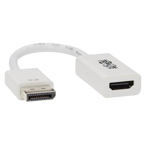 Tripp Lite P136-06N-H2V2 Displayport To Hdmi Active Adapter Video Converter (M/F), 4K 60 Hz, Dp 1.2, Hdcp 2.2, 6 In.