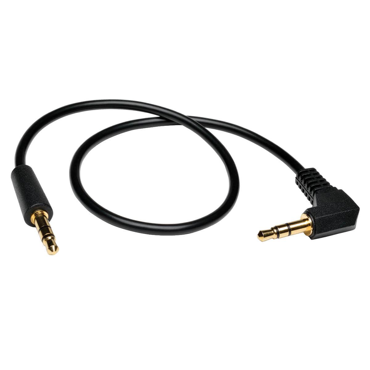 Tripp Lite P312-006-Ra 3.5Mm Mini Stereo Audio Cable With One Right-Angle Plug (M/M), 6 Ft. (1.83 M)