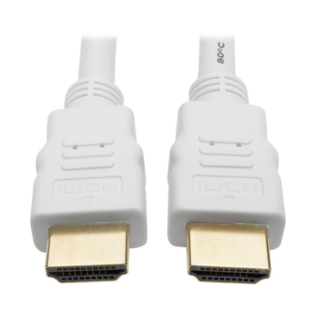 Tripp Lite P568-025-Wh High-Speed Hdmi Cable, Digital Video And Audio, Hd (M/M), White, 25 Ft. (7.62 M)