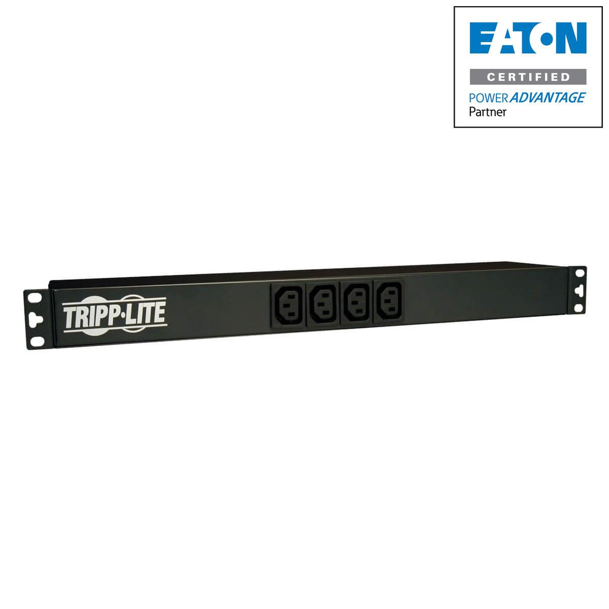 Tripp Lite Pdunv 1.9-3.8Kw Single-Phase 120-240V Basic Pdu, 14 Outlets (12 C13 & 2 C19), C20 With 5 Adapters, 10 Ft. (3.05 M) Cord, 1U Rack-Mount