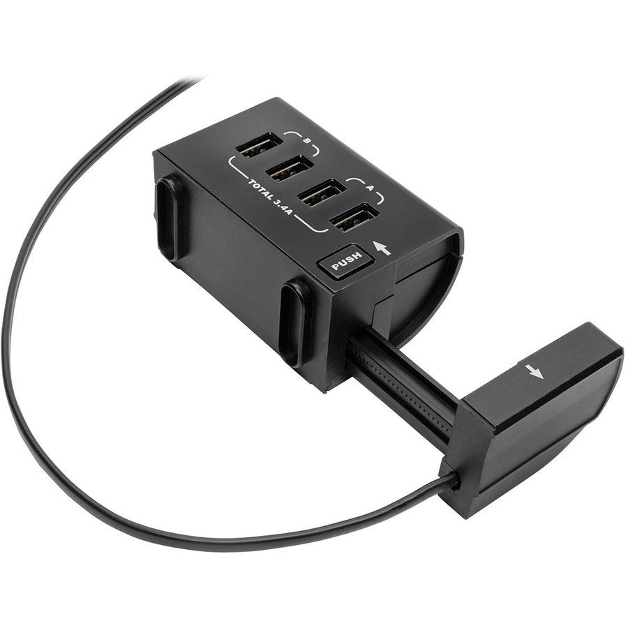 Tripp Lite Protect It! 6-Outlet Surge Protector, 4 Usb Ports, 6 Ft. Cord, 1080 Joules, Diagnostic Led, Black Housing