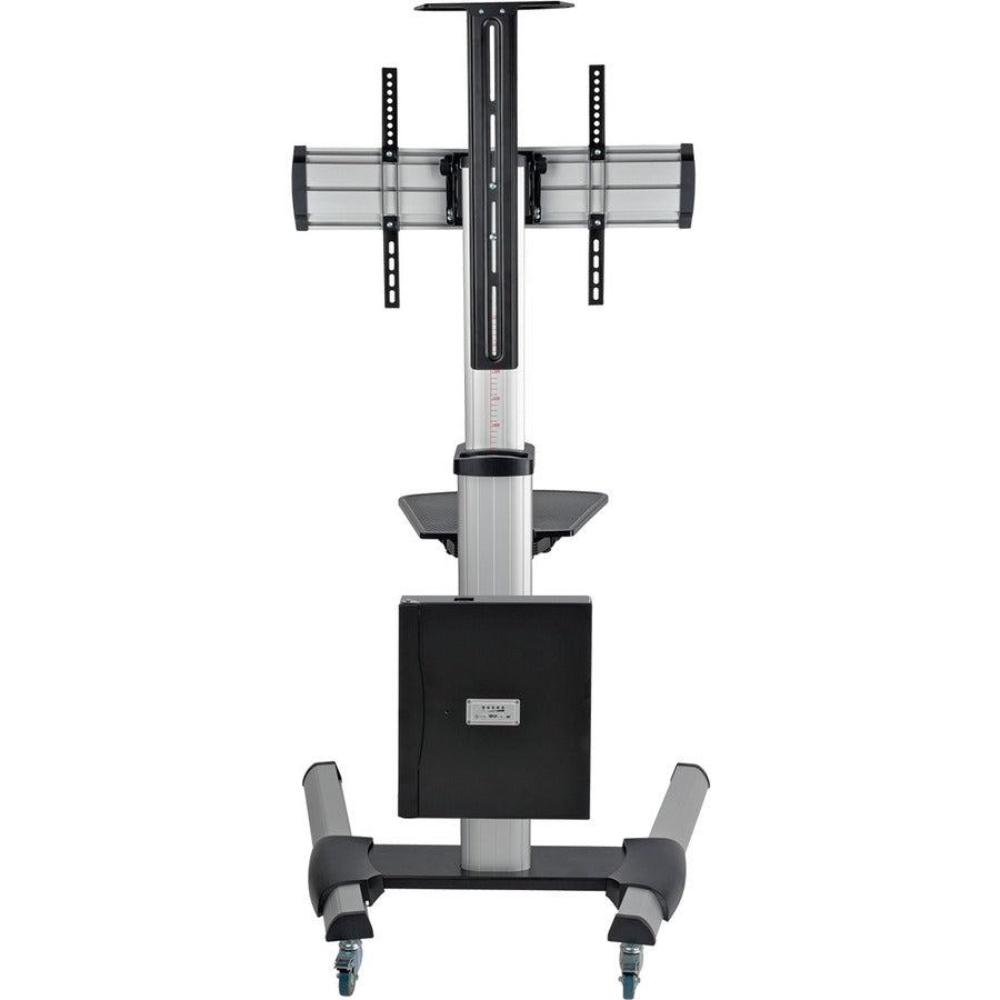 Tripp Lite Rolling Tv Cart With Rechargeable Battery Power For 32” To 70” Displays