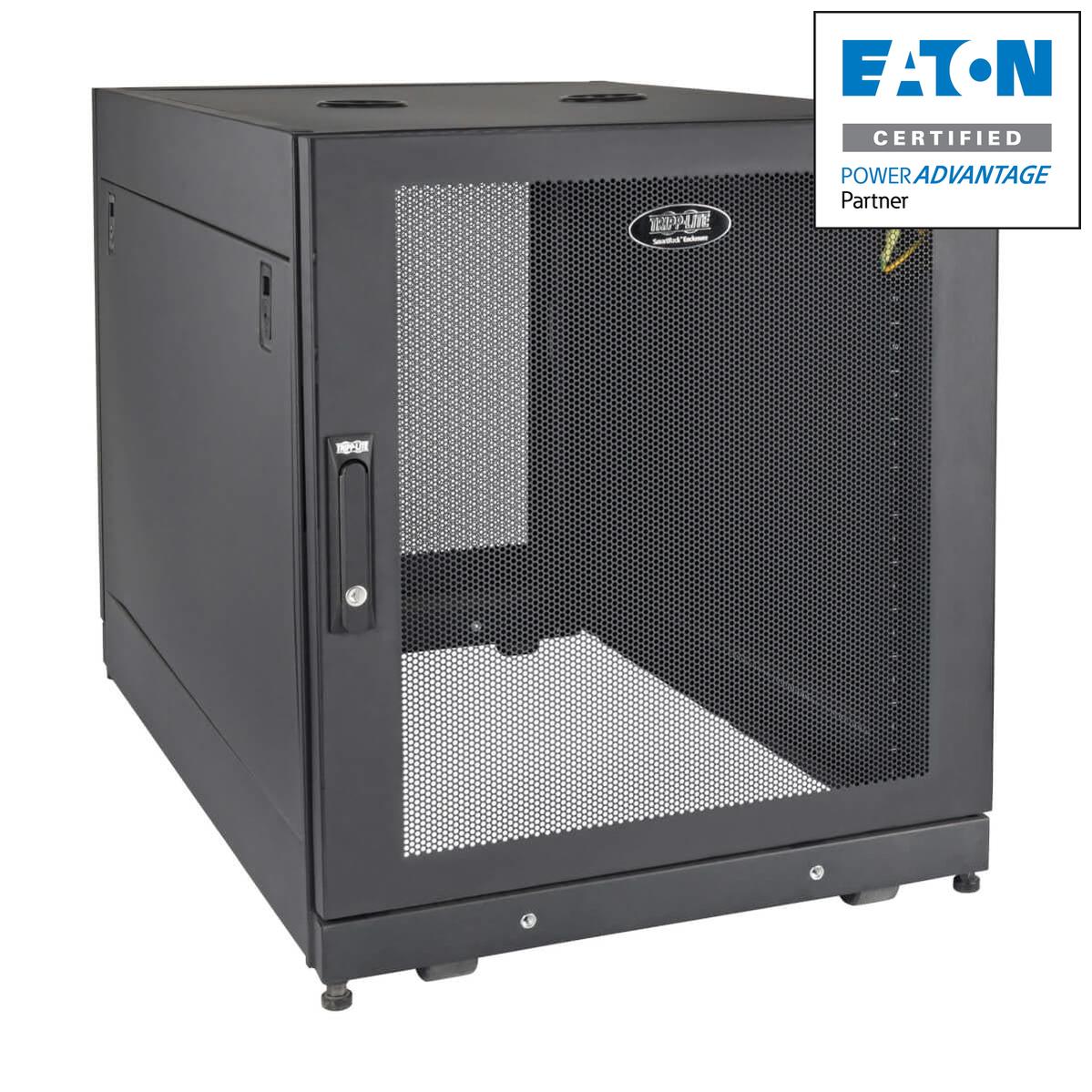 Tripp Lite Sr14Ubdp 14U Smartrack Extra Deep Small Server Rack Enclosure, Doors & Side Panels Included