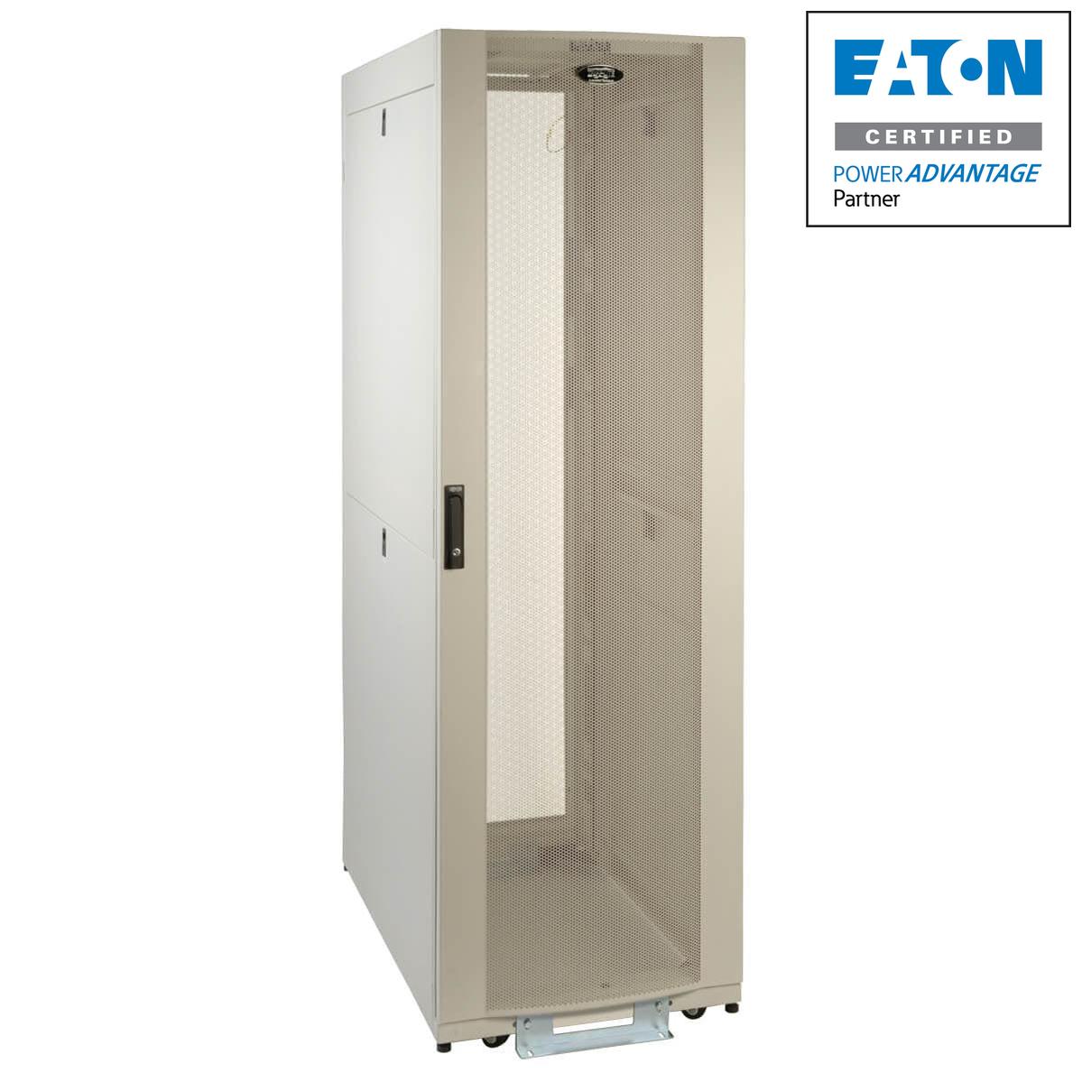 Tripp Lite Sr42Uw 42U Smartrack White Standard-Depth Rack Enclosure Cabinet With Doors & Side Panels