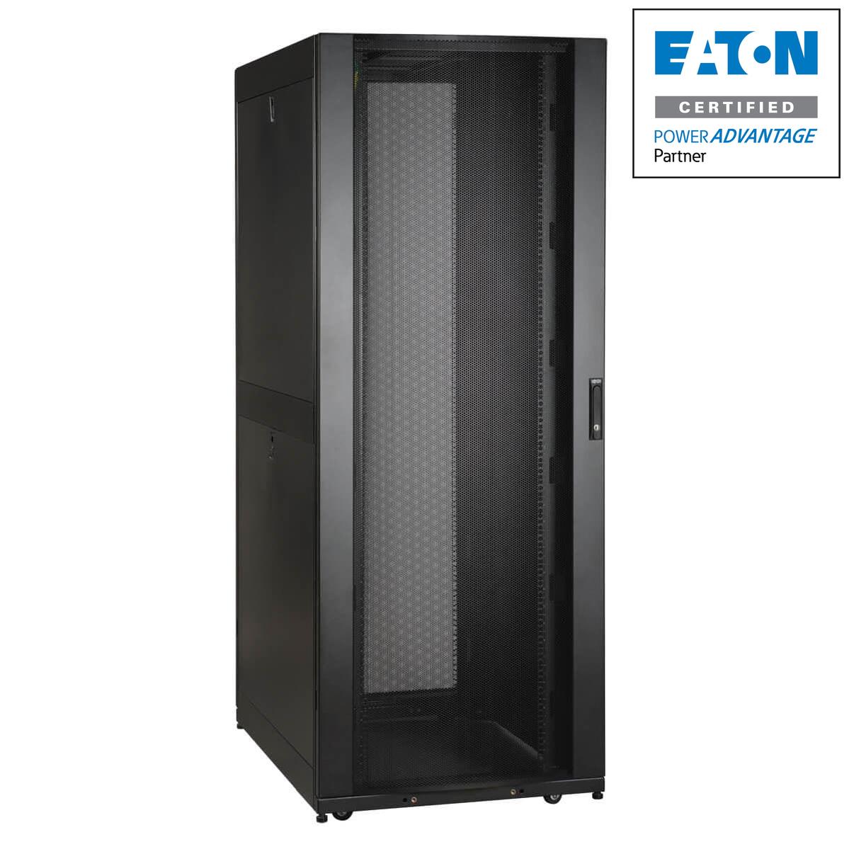 Tripp Lite Sr45Ubwdsp1 45U Smartrack Wide Standard-Depth Rack Enclosure Cabinet With Doors And Side Panels, Shock Pallet Packaging