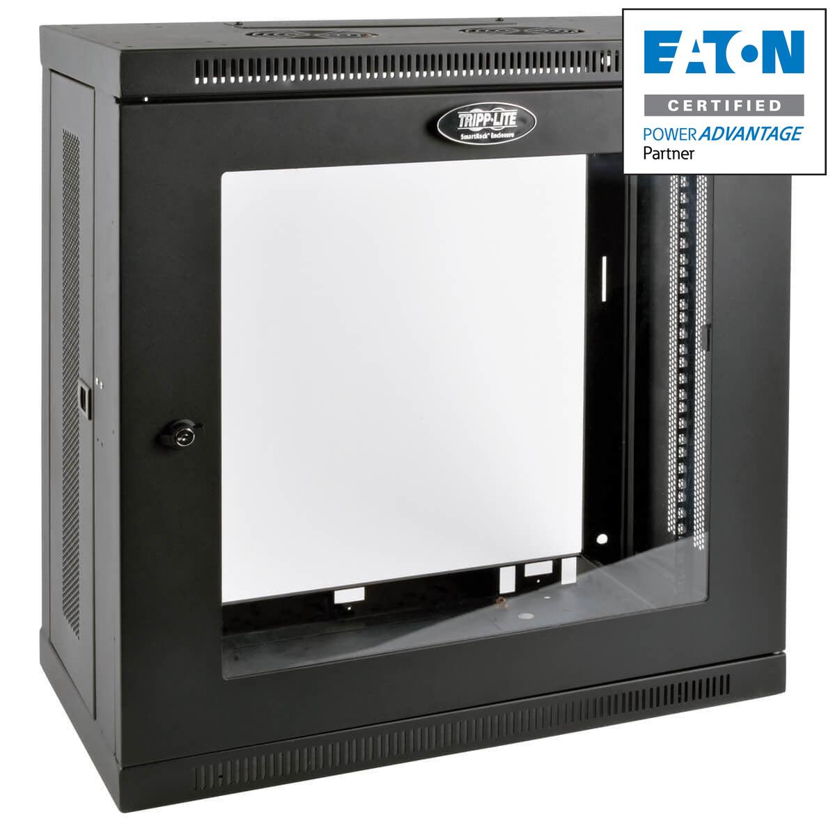 Tripp Lite Srw12U13G Smartrack 12U Very Low-Profile Patch-Depth Wall-Mount Small Rack Enclosure, Clear Acrylic Window