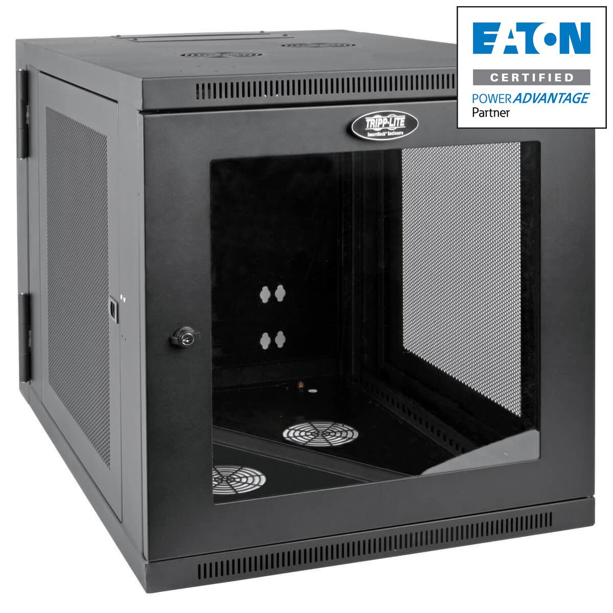 Tripp Lite Srw12Us33G Smartrack 12U Server-Depth Wall-Mount Small Rack Enclosure, Clear Acrylic Window, Hinged Back