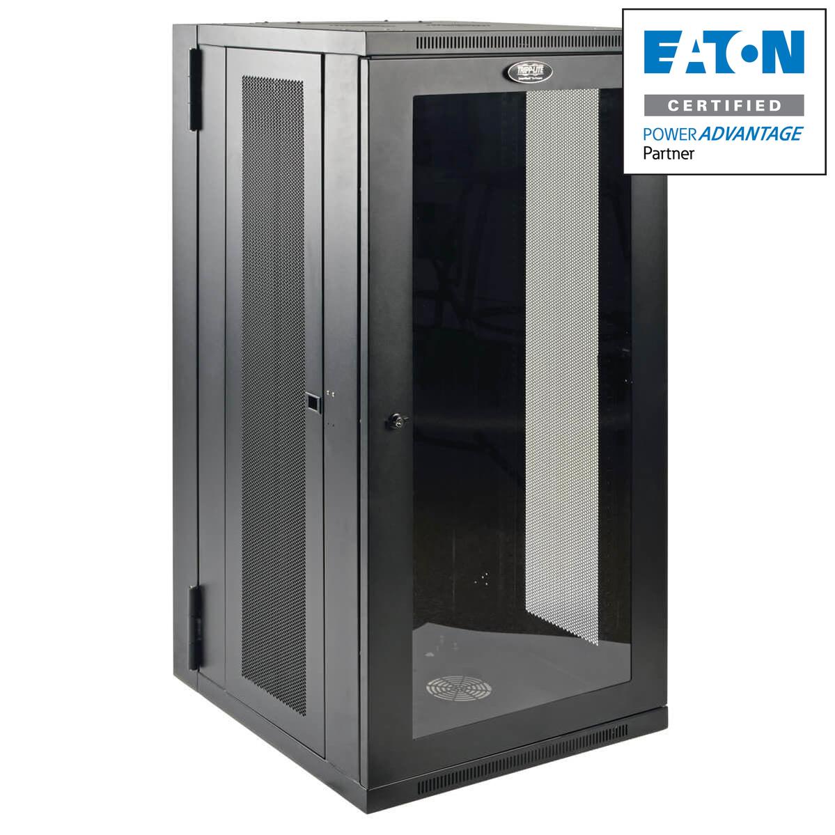 Tripp Lite Srw26Usg Smartrack 26U Low-Profile Switch-Depth Wall-Mount Half-Height Rack Enclosure, Clear Acrylic Window, Hinged Back