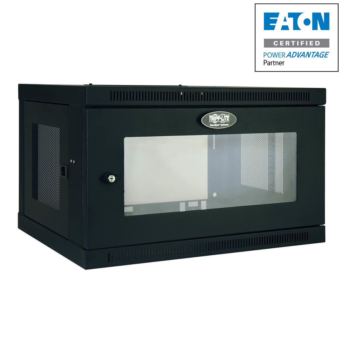 Tripp Lite Srw6Ug Smartrack 6U Low-Profile Switch-Depth Wall-Mount Mini Rack Enclosure With Clear Acrylic Window