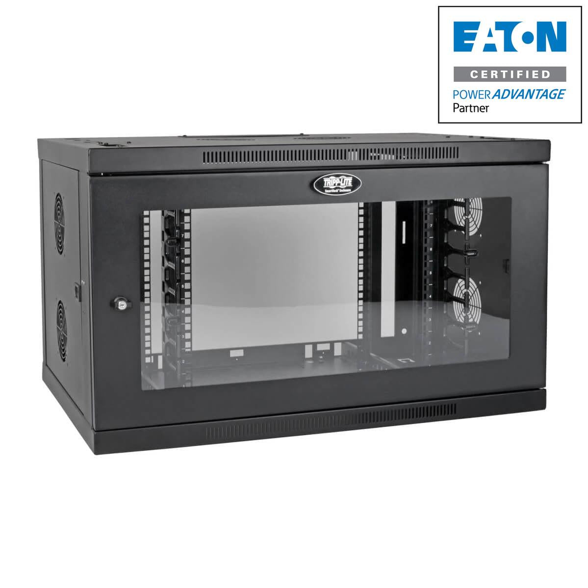 Tripp Lite Srw9Udpgvrt Smartrack 9U Low-Profile Switch-Depth-Plus Wall-Mount Mini Rack Enclosure, Wide, Acrylic Window