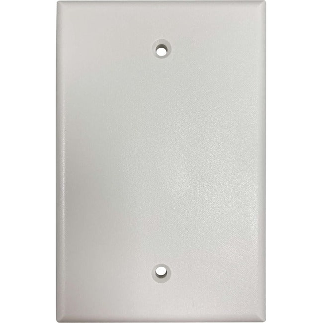 Tripp Lite Safe-It Blank Wall Plate, Antibacterial, Ivory Matte, Taa