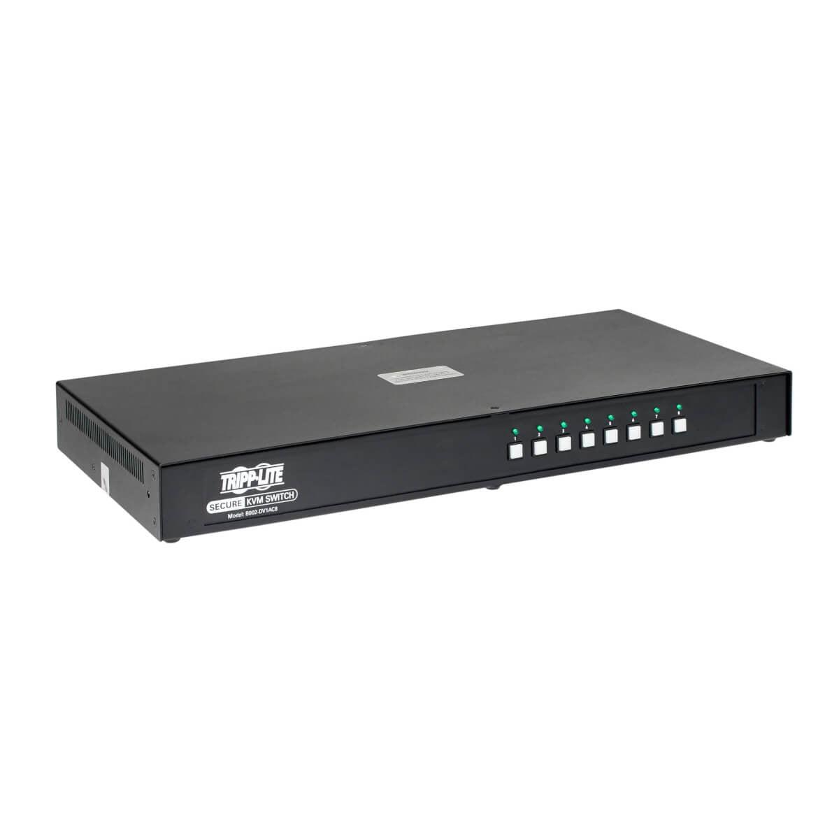 Tripp Lite Secure Kvm Switch, Dvi To Dvi - 8-Port, Niap Pp3.0 Certified, Audio, Cac Support, Single Monitor, Taa
