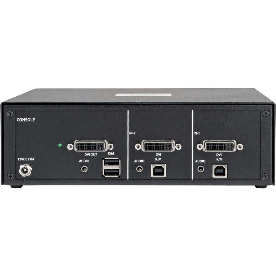Tripp Lite Secure Kvm Switch, Dvi To Dvi - 2-Port, Niap Pp3.0 Certified, Audio, Single Monitor, Taa
