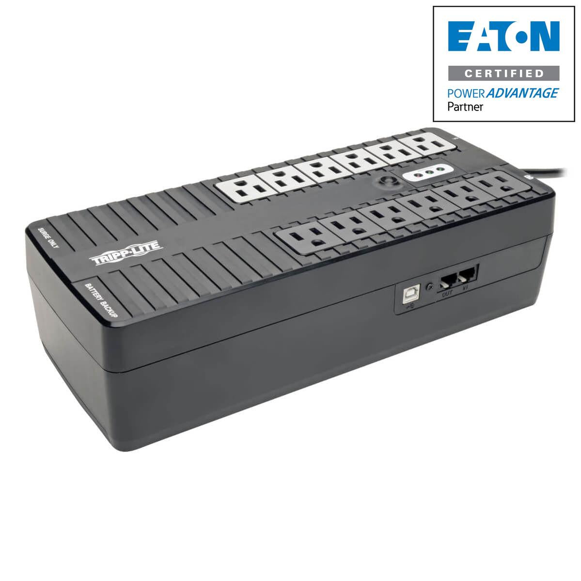 Tripp Lite Standby Ups 800Va 450W - 12 5-15R Outlets, 120V, 50/60 Hz, 5-15P Plug, Usb, Energy Star, Desktop/Wall