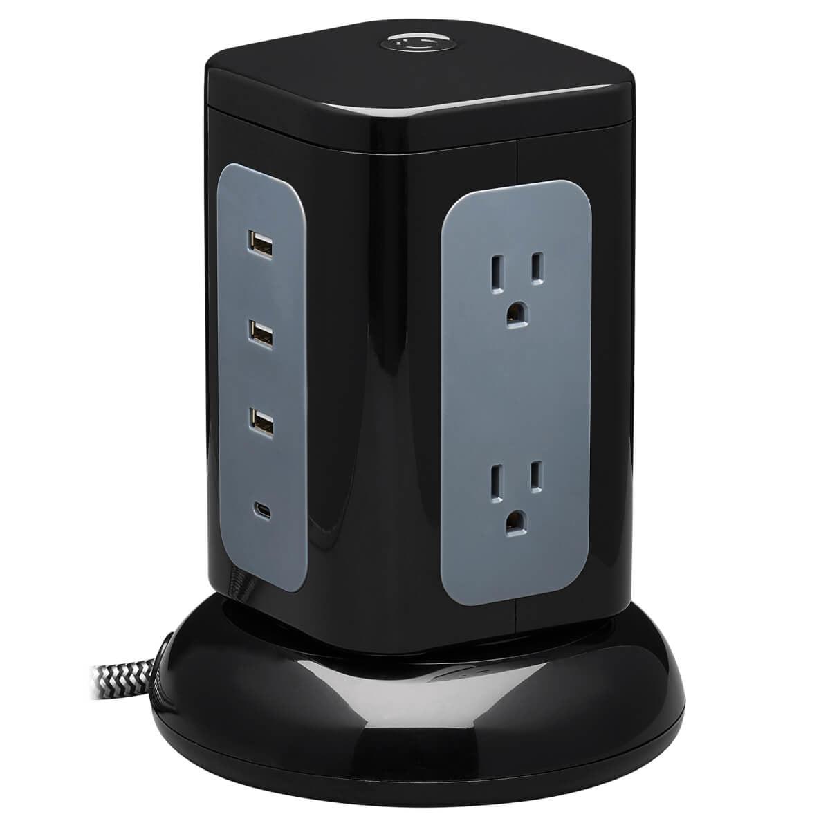 Tripp Lite Tlp606Uctower Surge Protector Black, Grey 6 Ac Outlet(S) 120 V 2.44 M