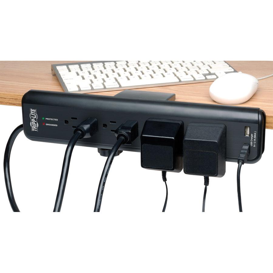 Tripp Lite Tlp606Dmusb Surge Protector Black 6 Ac Outlet(S) 120 V 1.83 M