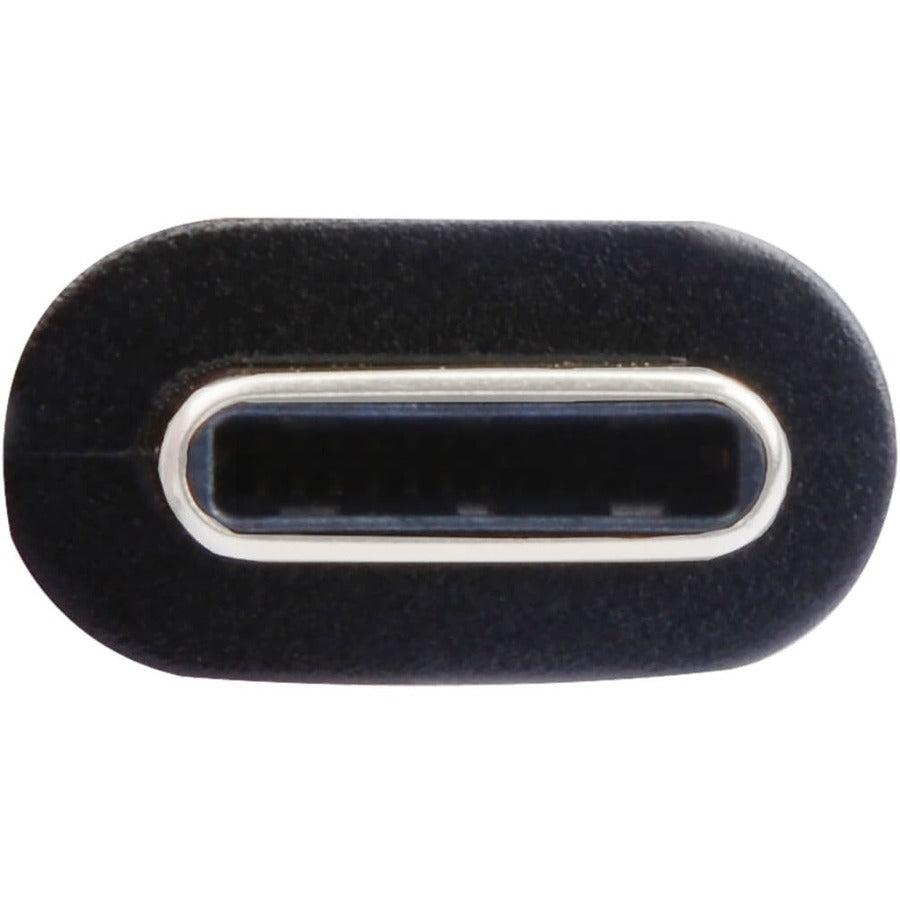 Tripp Lite U040-003-C-Fl Usb-C Flat Cable (M/M), Usb 2.0, Thunderbolt 3, Black, 3 Ft. (0.91 M)